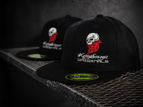 Classic Logo Fitted Flat Bill Hat