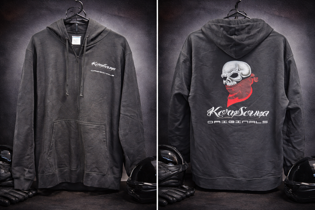 Classic Logo Zip-Up Hoodie - Black