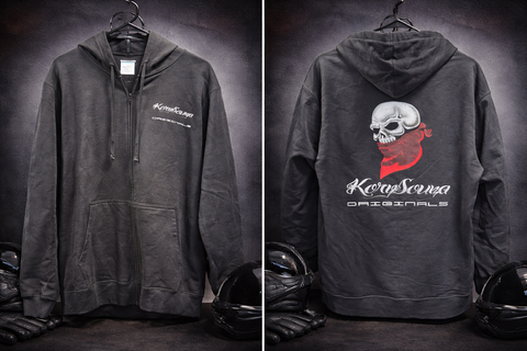 Classic Logo Zip-Up Hoodie - Black